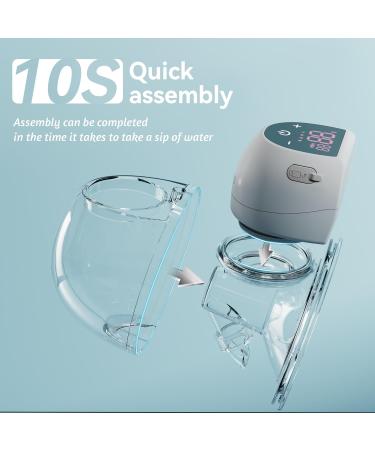 Kissbobo Revolutionary Electric Milk Pump - Portable 4 Modes & 12 Steps Optimal Comfort 21mm/24mm - Buy Now in White & Pink - Buy Online on SooperMarket.com