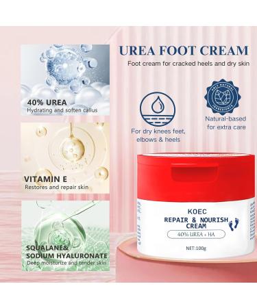 40% Urea Foot Cream For Cracked Heels Urea Foot Cream For Cracked Heels And Dry Skin Urea Lotion Contain Urea 40% Callus Remover Nourishes Soften For Hand & Feet & Body -100 ml - Buy Online on SooperMarket.com