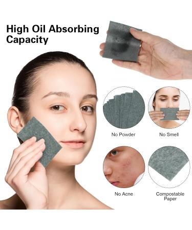 Sibba Natural Oil Blotting Sheets - 400 Counts Portable Bamboo Charcoal Facial Oil Control & Makeup Refresher - Ideal for Travel & Clean Skin - Buy Online on SooperMarket.com