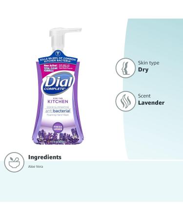 Dial Complete Antibacterial Foaming Kitchen Hand Soap - Fresh Lavender 7.5 oz | Buy Online for International Shipping - Buy Online on SooperMarket.com