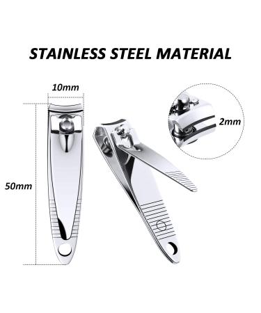 20-Piece Stainless Steel Nail Clippers Set - Portable Fingernail & Toenail Clippers for Men & Women - Durable & Travel-Friendly - Buy Online on SooperMarket.com