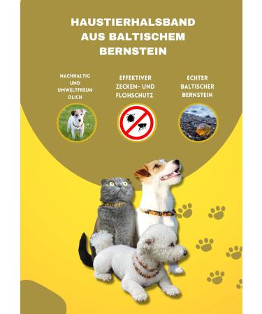 Buy B-A-L Baltic Amber & African Jade Pet Chain for Flea & Tick Protection | 25-65 cm for Dogs & Cats - Buy Online on SooperMarket.com