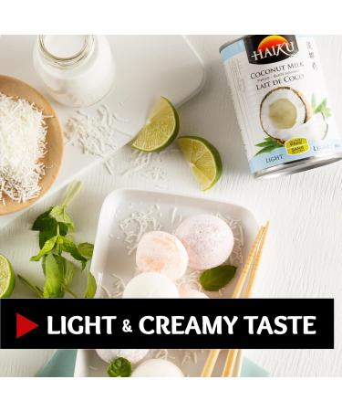 Light Coconut Milk Haiku Less Fat Premium Asian Cuisine Great Tasting Add to Your Favourite Dish Dairy Free Gluten Free 398ml - Buy Online on SooperMarket.com