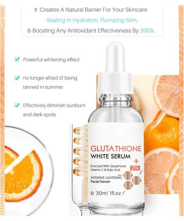 Face Care Essential Oils Skin Brightening Serum Face Care Essential Oils 30ml Spot Lightening Whitening Moisturizing Safe Ingredients Glutathione Stock Solution - Buy Online on SooperMarket.com
