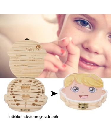 FILFEEL Wooden Baby Milk Tooth Box - Keepsake Organizer for Girls' Primary Teeth Collection - Buy Online on SooperMarket.com