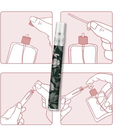 Shu mizara Portable Mini Refillable Perfume Atomizer Bottle Atomizer Travel Size Spray Bottles Accessories Atomizer Perfume Bottle Scent Pump Case for Travel Flower Green - Buy Online on SooperMarket.com