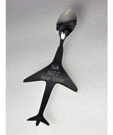 Brillibrum Design Children's Spoon - Engraved Silver Antibacterial Baby Cutlery | International Shipping - Buy Online on SooperMarket.com