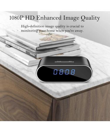 WOONZER Hidden Camera Spy Camera HD 1080P WiFi Alarm Clock Camera with Night Vision/Motion Detection/Loop Recording - Wireless Nanny Cam for Home Security - Buy Online on SooperMarket.com