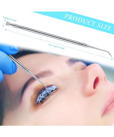 Chumia Eyelash Lift Perm Tool Set - 2 Stainless Steel Lash Separator & Tint Rods for Eyelash & Eyebrow Perming Curling & Extensions - Premium Silver Tools - Buy Online on SooperMarket.com