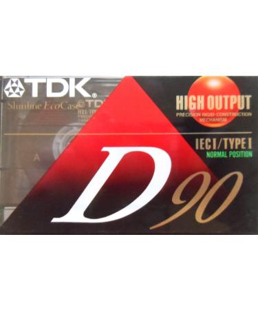 TDK D90 High Output 90 Minute IECI/Type I Cassette Tapes, Set of (7)