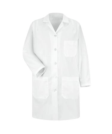 Red Kap Women's Durable Press Lab Coat Large White