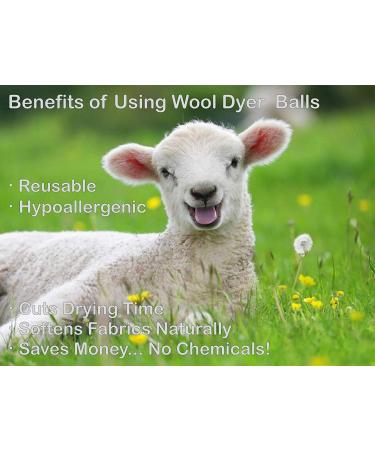 Buy Eco-Friendly Wool Dryer Balls (4 Pack) - XL Natural Fabric Softener & Static Guard - 100% New Zealand Wool - Buy Online on SooperMarket.com