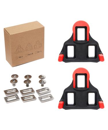 Bicycle shoes Cleats Compatible with Shimano Pedale Cycling Cleat Compatible with SPD SL Pedals Delta Clips (0/2/6 degrees Float) SH10 SH12 SH10 (0 degrees Float)