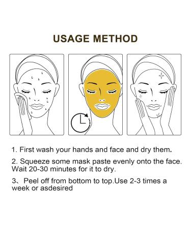 Gold Foil Peel-Off Mask | 98% Gold Anti-Aging Facial Mask for Deep Cleansing & Fine Line Reduction | Ideal for All Skin Types - Buy Online on SooperMarket.com