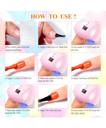 MEET ACROSS Neon Gel Nail Polish Set - 12pcs Fluorescent Colors for Spring & Summer - Perfect Halloween Nail Art - Buy Online on SooperMarket.com