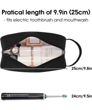 Narwey Clear Travel Toiletry Bag for Women - Black Makeup Organizer Dopp Kit for Toiletries & Cosmetics - Buy Online on SooperMarket.com