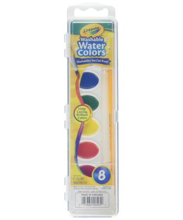 Crayola Washable Watercolors 8 ea (Pack of 2) 1 Count (Pack of 2)