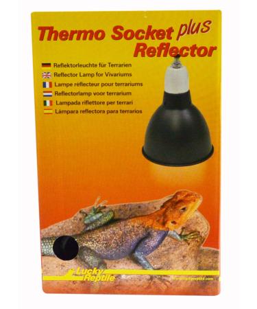 Lucky Reptile Thermo Socket plus Reflector Small Black 1 piece (1 pack)