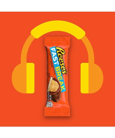 REESE'S FAST BREAK Milk Chocolate Peanut Butter Nougat Candy Bar 18ct - Halloween Bulk Candy - Buy Online on SooperMarket.com