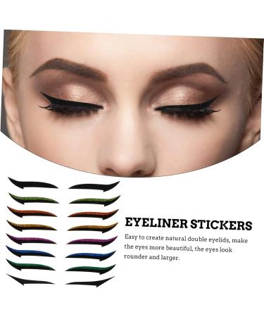Gogogmee 36 Pairs Glitter Eyeliner Adhesive Eyelid Strips Double Eyelid Strips Double-sided Tape Sticker - Buy Online on SooperMarket.com