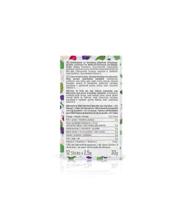 Intick Sugar-Free Instant Drink - Forest Fruit | Vegan Low-Calorie Beverage Powder with Vitamin C | 12 x 0.5-1L Pack - Buy Online on SooperMarket.com