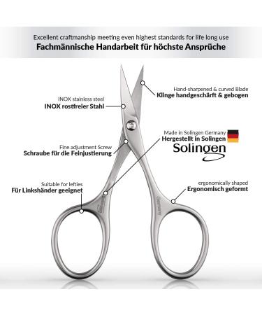 Marqus Inox Skin Snaps & Nail Scissors Set - Sharp Curved Cutting Edge - Premium German Quality from Solingen - Buy Online on SooperMarket.com