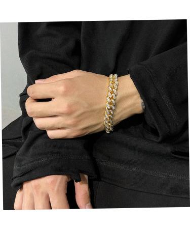 TENDYCOCO Father's Day Gift Bracelet for Male Fashion Jewelry Men Hand Decoration Resin Bracelet Man Gift Punk - Buy Online on SooperMarket.com
