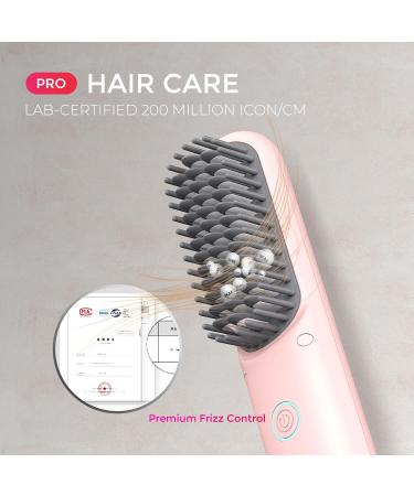 Buy TYMO Cordless Hair Straightener Brush - Portable Mini Ionic Hot Comb for Travel | Lightweight Fast Charging & Cordless Hair Styling Tool for Women - Buy Online on SooperMarket.com