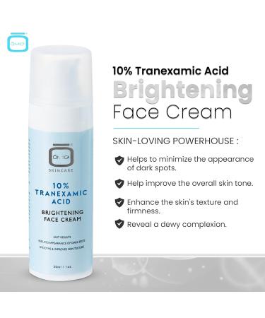OMIC 10% Tranexamic Acid Cream | Skin Brightening & Dark Spot Reducer | Moisturizer with Coconut Oil & Vitamin E 1 fl oz / 30ml - Buy Online on SooperMarket.com