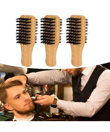 3-Part Wood Beard Brush | Double-Sided Soft & Hard Bristles for Grooming & Styling - Essential for Home & Salon - Buy Online on SooperMarket.com