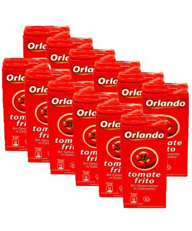 Tomato Sauce Orlando Tomate Frito Sofrito Base Fritos Smooth Pasta Sauce Gluten Free & Vegan 350g Pack of 12