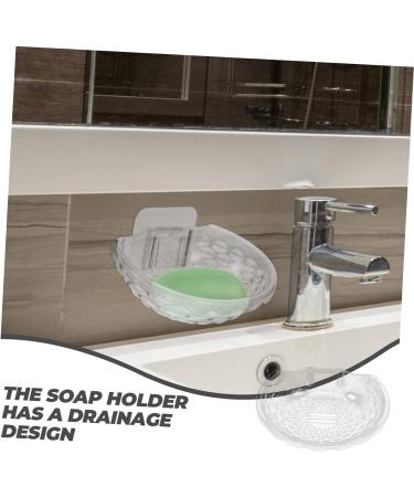 Ciieeo 4 Pcs Transparent Soap Box Soap Holder Bathroom Soap Mount Sink Shower Soap Dish Soapdish Soap Case Self-adhesive Soap Dish Soap Stand Home Supplies Plastic Household Products Tray - Buy Online on SooperMarket.com