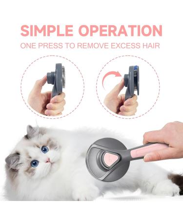 Willight Self-Cleaning Pet Brush for Dogs & Cats - Long & Short Hair - Pet Care Tool for Undercoat Removal - Pink - Buy Online on SooperMarket.com