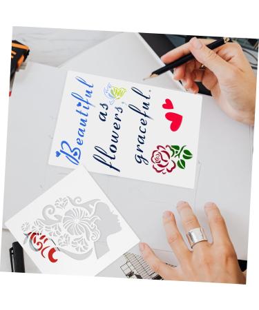 STOBOK 12pcs Women's Hollow Drawing Board Stencil Miss Aldult - Buy Online on SooperMarket.com