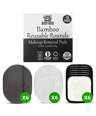 Reusable Make-up Removal Pads 3-Layer 18 Pieces
