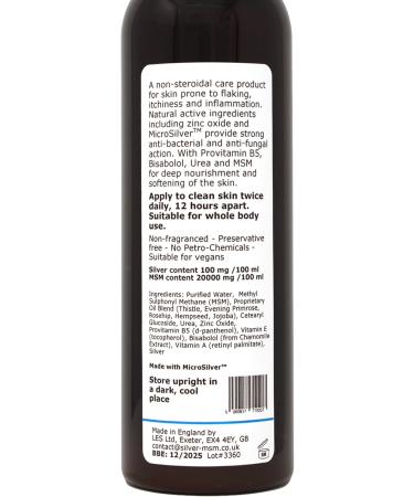 argentum plus - Silver-MSM Psoriasis Lotion Non-Fragranced 200ml | For skin prone to Psoriasis - Buy Online on SooperMarket.com
