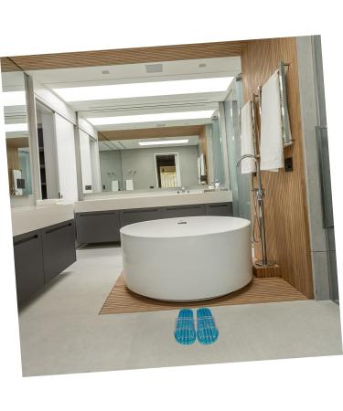 MAGICLULU 2 Pairs Slippers Quick Drying Shower Slippers Green Home Indoor Slippers Non Dorm Shoes Gym Foot Spa Soak Tub Shower Footware Massaging Travel Pvc Household Plastic Barrel 28x10.3cm 11x3pcs Bluex3pcs - Buy Online on SooperMarket.com