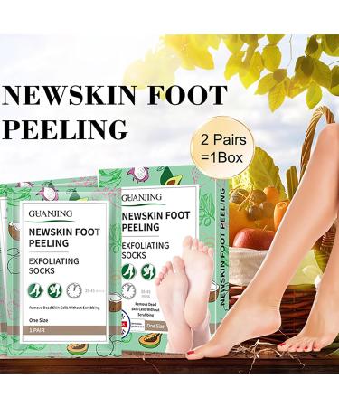 Joyeee Foot Peel Mask for Hard Skin 4 Pairs Exfoliating Foot Peeling Mask Foot Peel Socks for Removes Calluses and Hard Skin Foot Care For Men and Women B#4 Pairs - Buy Online on SooperMarket.com