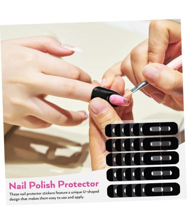 FRCOLOR Nail Protector 200 Sheets Safety mask Protector Nail Care Tools Nail Polish Nail tearable Edge Sticker Protective Agent Protective Film s Sticker Adhesive Tape 3.00X2.50X0.10CMx2pcs As Shownx2pcs - Buy Online on SooperMarket.com