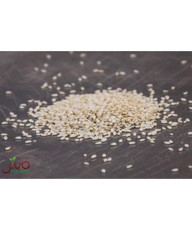 Jiva Organics Organic White Sesame Seeds 7ounce Bag - Hulled Till 100% Natural & Non-GMO - Buy Online on SooperMarket.com