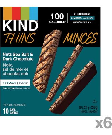 KIND THINS Nuts Sea Salt & Dark Chocolate Gluten Free Bars 21g Bar (60 Count) - Buy Online on SooperMarket.com