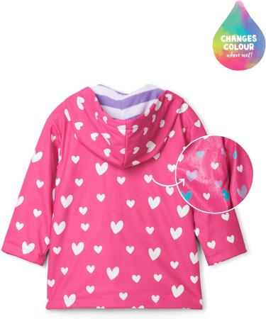 12 Years Hatley Girls' Sweethearts Colour Changing Raincoat | Waterproof Jacket - Buy Online on SooperMarket.com