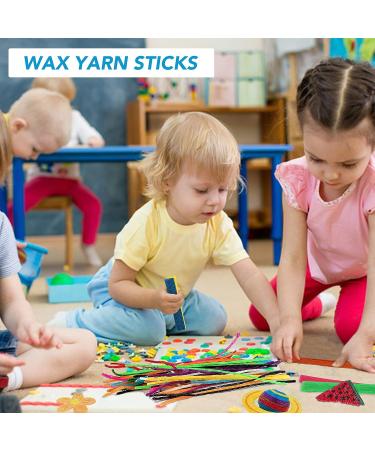 Bofoho 500pc Bendable Wax Yarn Sticks: Non-Toxic Craft Material - Perfect Gift for Teen DIY Projects - Buy Online on SooperMarket.com