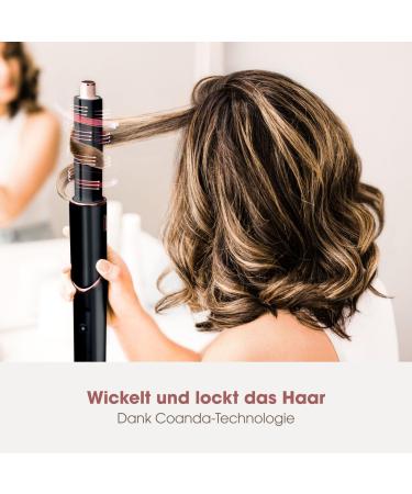 Shark FlexStyle 3-in-1 Airstyler & Hair Dryer - No Heat Damage Car Wrap Lure Oval Brush Concentrator - Champagne & HD424eu Black & Rose Gold - Buy Online on SooperMarket.com