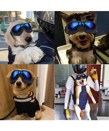 Buy Queerelele Dog Sunglasses - Anti-UV Waterproof Windproof | Fashionable Protective Glasses for Small & Medium Dogs (Black) - Buy Online on SooperMarket.com
