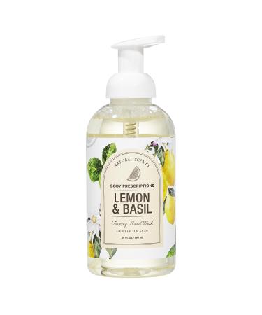 Lemon & Basil Foaming Hand Soap | Gentle Deep Cleansing for Soft Clean Hands  590 ML | Body Presciptions