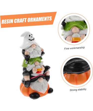 GANAZONO 2pcs Resin Halloween Pumpkin Halloween Resin Gnome Statue Halloween Swedish - Buy Online on SooperMarket.com