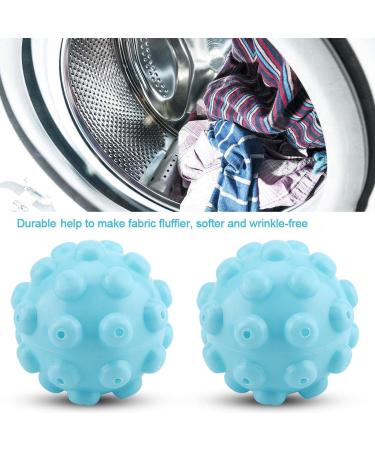 HERCHR 2 Pieces Laundry Dryer Balls Reusable Dryer Balls Soft Washing Balls Replace Laundry Drying Fabric Softener Ball Accessories - Buy Online on SooperMarket.com