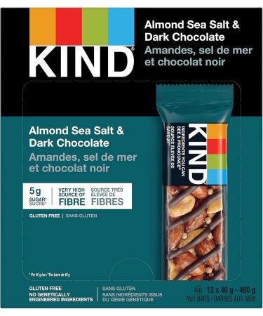 KIND Bars Dark Chocolate Nuts & Sea Salt Gluten Free Low Sugar 40 Grams 12 Count & Healthy Grains Bars Vanilla Blueberry Gluten Free 35 Grams 5 Count - Buy Online on SooperMarket.com