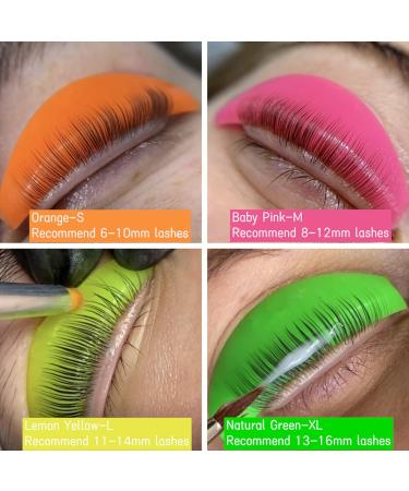 PERMANIA Lash Lift Rods Rainbow Soft Silicone Pads L Curls for Eyelash Perm Kit 3 in 1 with Eyelash Lifting Ribbon & Reusable Eye Patches for Different Eye Shapes - Buy Online on SooperMarket.com